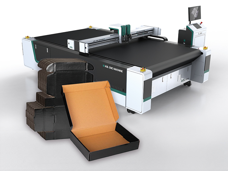 Packaging box cutting machine