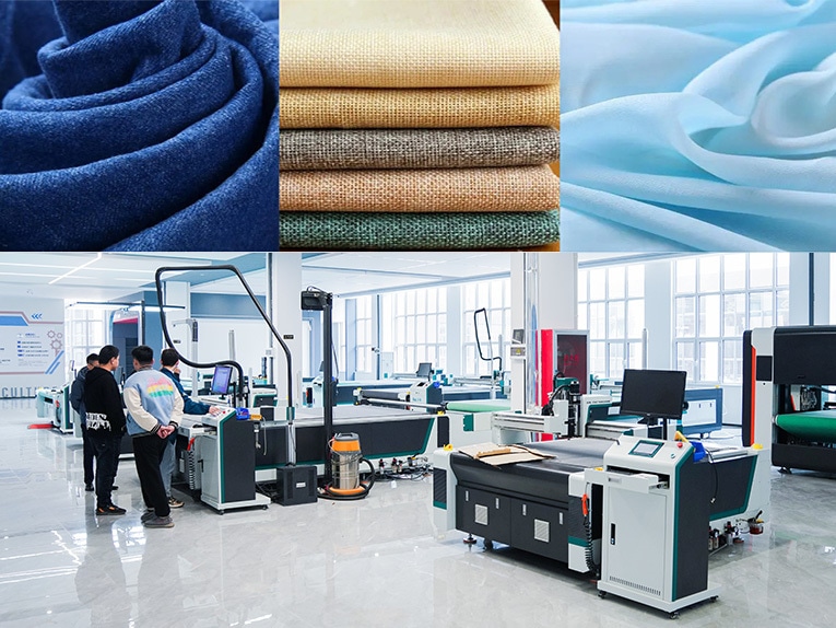Automatic industrial fabric cutting machine