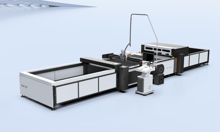 Printed carpet CNC cutting machine