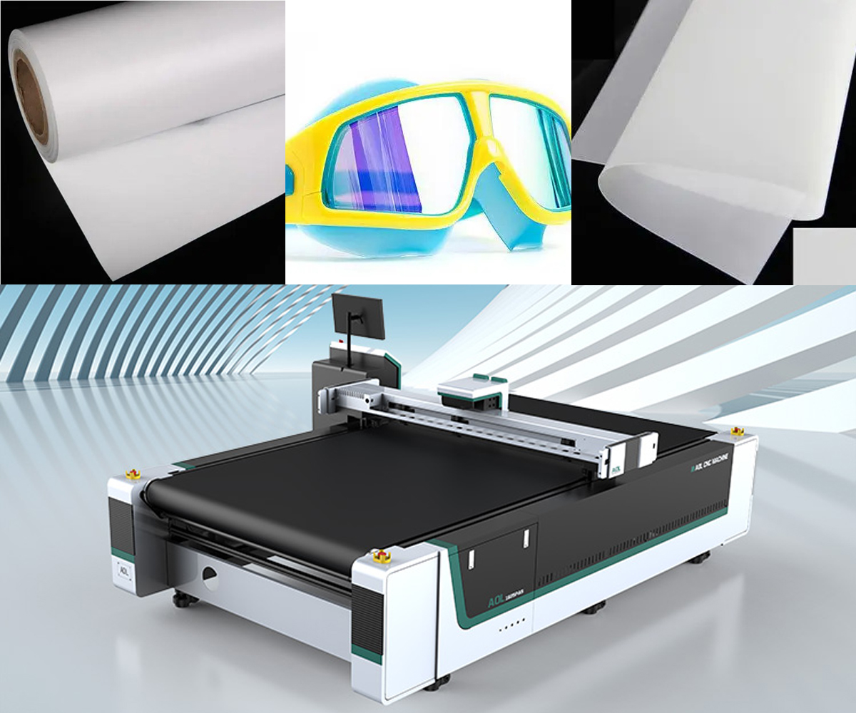 Soft PVC Film Goggles Lens Oscillating Knife CNC Cutting Machine Soft PVC Film Goggles Lens Oscillating Knife CNC Cutting Machine